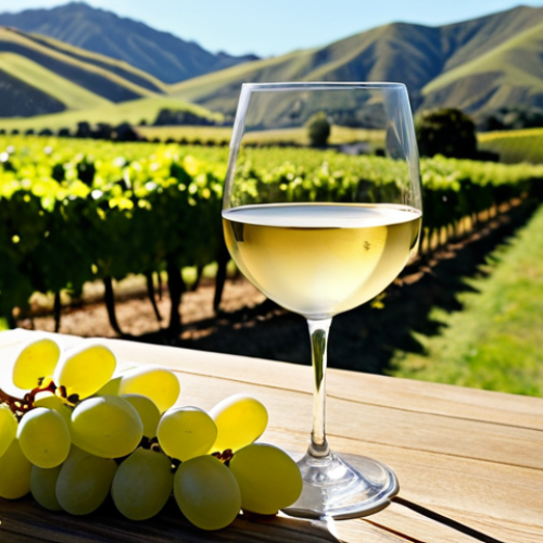 Home 4 **
>A sun-drenched Marlborough vineyard, focusing on rows of Sauvignon Blanc grapes. In the background, rolling hills. A wine glass in the foreground catches the sunlight, hinting at the crisp, refreshing wine. The image should evoke the feeling of a bright, clean New Zealand landscape.
**