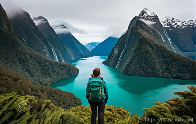 뉴질랜드에서 집 구하는 방법  렌트 vs 구매 - **Prompt 1: Majestic New Zealand Adventure**
    "A young, diverse female traveler, aged mid-20s, wi...